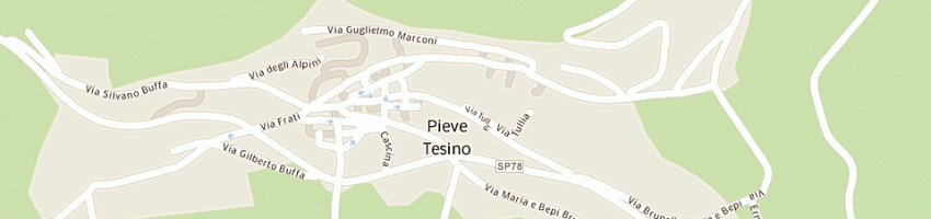 Mappa della impresa provincia autonoma di trento a PIEVE TESINO