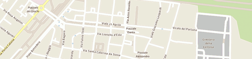 Mappa della impresa rizzo giancarlo a FERRARA