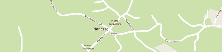 Mappa della impresa scuro giacomo paolo a PIANEZZE