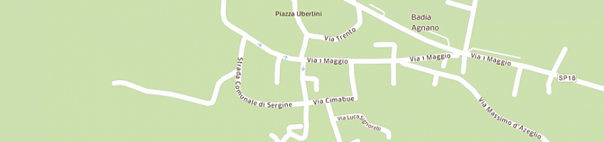 Mappa della impresa peruzzi ida a BUCINE