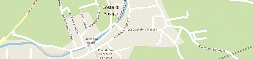 Mappa della impresa rizzatello giancarlo a COSTA DI ROVIGO