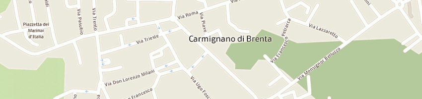 Mappa della impresa basso sergio a CARMIGNANO DI BRENTA