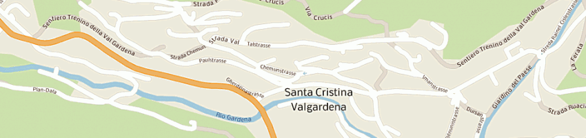 Mappa della impresa garni' geier a SANTA CRISTINA VALGARDENA