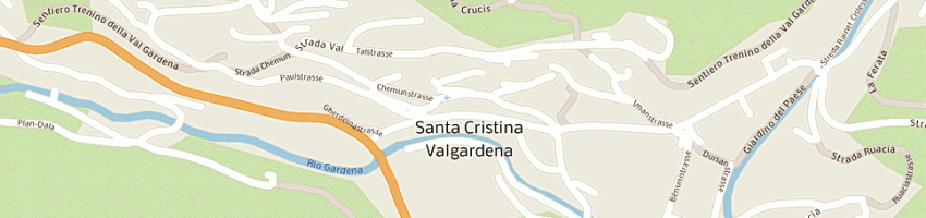 Mappa della impresa senoner elisabetta a SANTA CRISTINA VALGARDENA