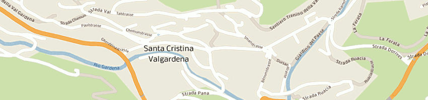 Mappa della impresa hotel posta a SANTA CRISTINA VALGARDENA