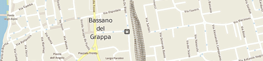 Mappa della impresa sara assicurazioni spa - agenzia capo a BASSANO DEL GRAPPA