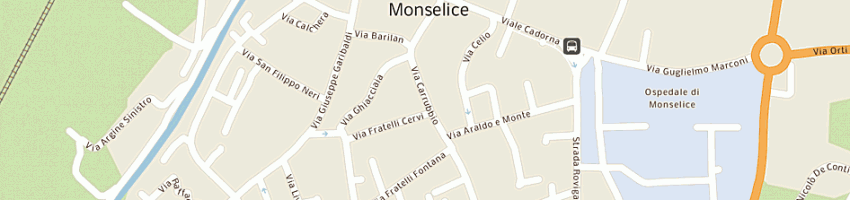 Mappa della impresa comune di monselice a MONSELICE