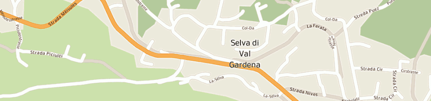 Mappa della impresa sporting sas di samuel senoner e c a SELVA DI VAL GARDENA