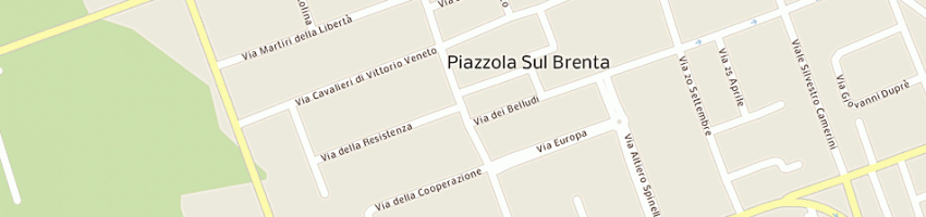 Mappa della impresa vetreria feca di calzarotto bruno e taverna roberta snc a PIAZZOLA SUL BRENTA