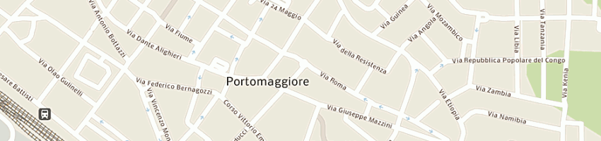 Mappa della impresa bar gelateria il chiosco di barbara a PORTOMAGGIORE