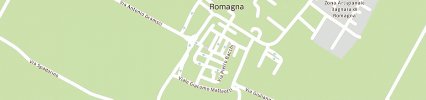 Mappa della impresa donattini daniela a BAGNARA DI ROMAGNA