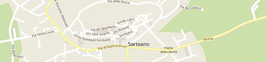 Mappa della impresa fotolampo a SARTEANO