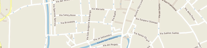 Mappa della impresa mangoni francesco a PADOVA