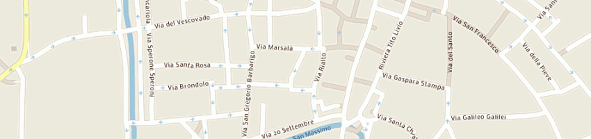 Mappa della impresa centro di estetica evoluzione di greco g e c(sas) a PADOVA