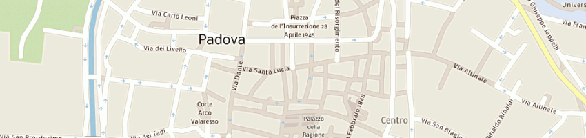 Mappa della impresa vitaca snc di pellegrin sandro e c a PADOVA