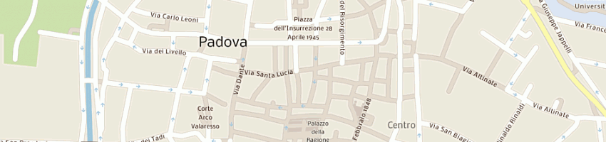 Mappa della impresa pizzerie mandrillo srl a PADOVA