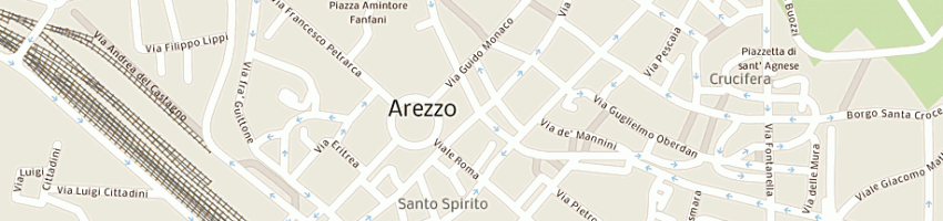 Mappa della impresa poggi sergio a AREZZO