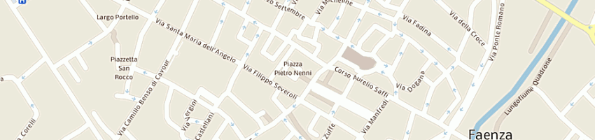 Mappa della impresa municipio di faenza a FAENZA