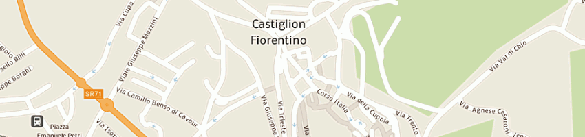 Mappa della impresa giusti luciano a CASTIGLION FIORENTINO