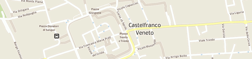 Mappa della impresa municipio a CASTELFRANCO VENETO