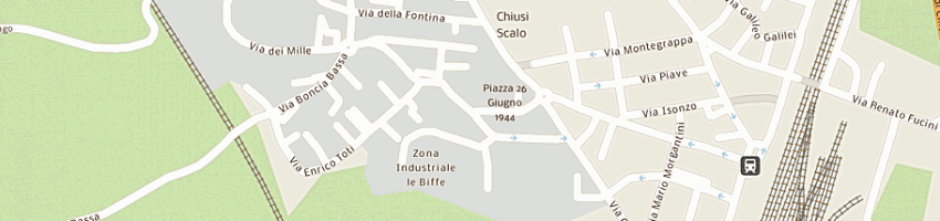 Mappa della impresa pmg a CHIUSI