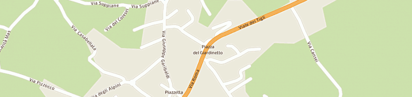 Mappa della impresa ristorante pizzeria giardinetto a SANTA GIUSTINA