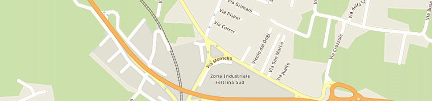 Mappa della impresa callegari florio a MONTEBELLUNA