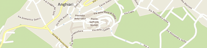 Mappa della impresa giardini del vicario caffe'sas di papini debora e c a ANGHIARI