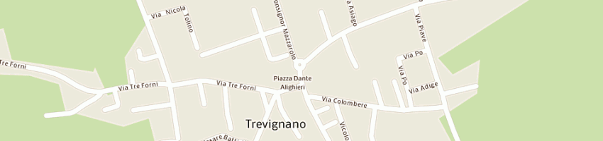 Mappa della impresa pibiemme (srl) a TREVIGNANO