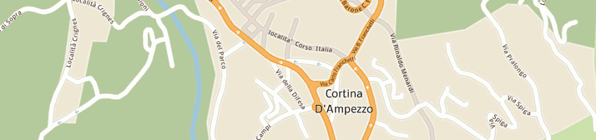 Mappa della impresa de boni marco a CORTINA D AMPEZZO