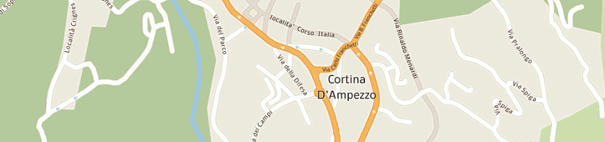 Mappa della impresa comarella riccardo a CORTINA D AMPEZZO