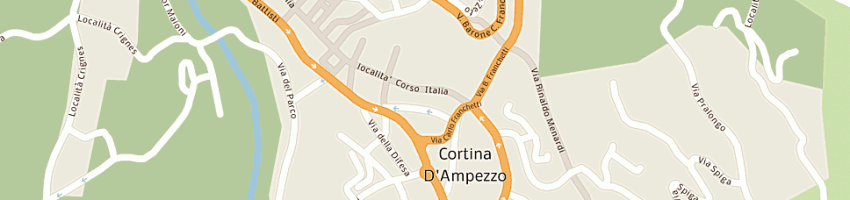 Mappa della impresa ermanno daelli a CORTINA D AMPEZZO