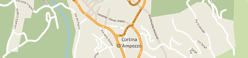 Mappa della impresa cipriano tiziano a CORTINA D AMPEZZO