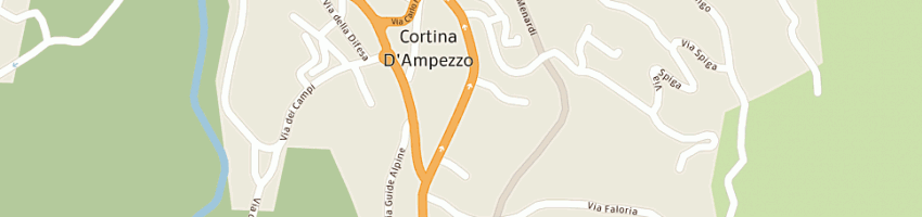 Mappa della impresa de lotto oreste a CORTINA D AMPEZZO