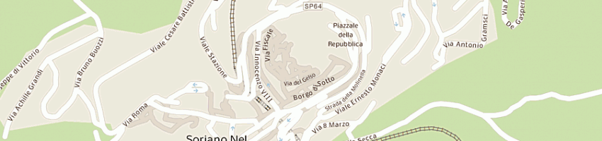 Mappa della impresa vincioni gabriella a SORIANO NEL CIMINO