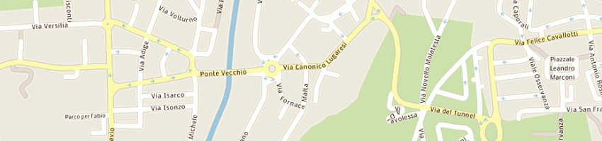 Mappa della impresa campanini e flli rossi (snc) a CESENA