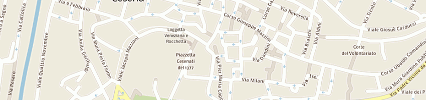 Mappa della impresa studio legale avv roberta volcan a CESENA