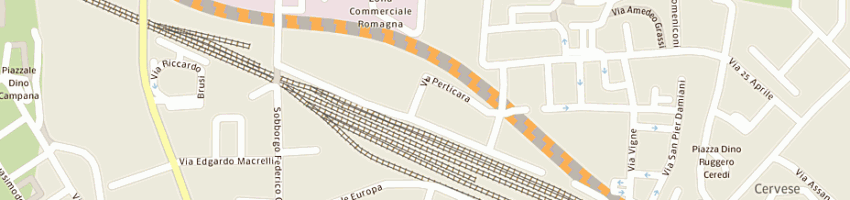 Mappa della impresa palestra corpus snc di magnani ermes e c a CESENA