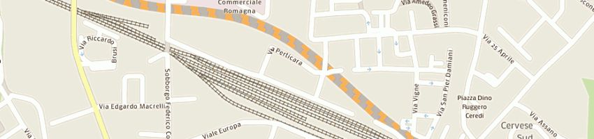 Mappa della impresa rettifica di rossi loris e c (snc) a CESENA