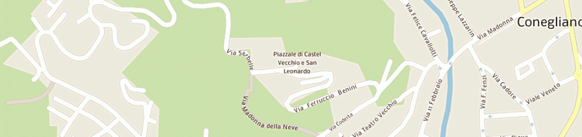 Mappa della impresa ristorante belvedere al castello a CONEGLIANO