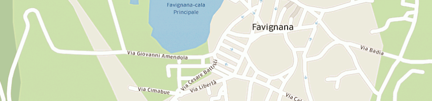 Mappa della impresa ponze' gustavo a FAVIGNANA