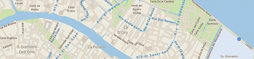 Mappa della impresa societa' canal grande (srl) a VENEZIA