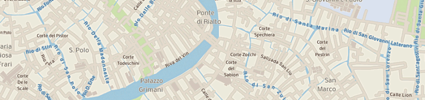 Mappa della impresa alberghi rialto a VENEZIA