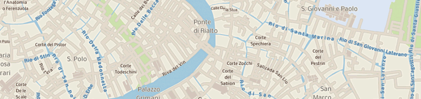 Mappa della impresa vetri del ponte di alvise de polignol a VENEZIA