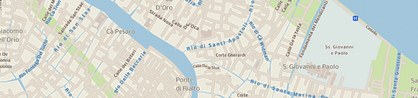 Mappa della impresa hotel al vagon snc di grinzato e la faci a VENEZIA