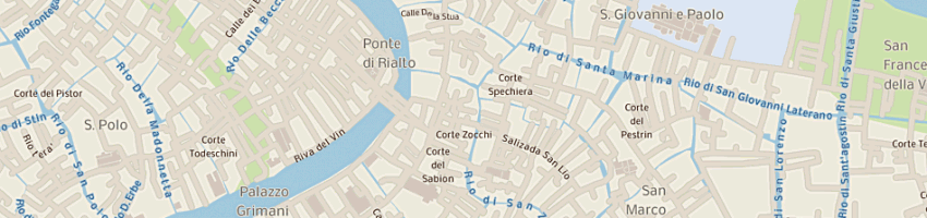 Mappa della impresa albergo bartolomeo a VENEZIA