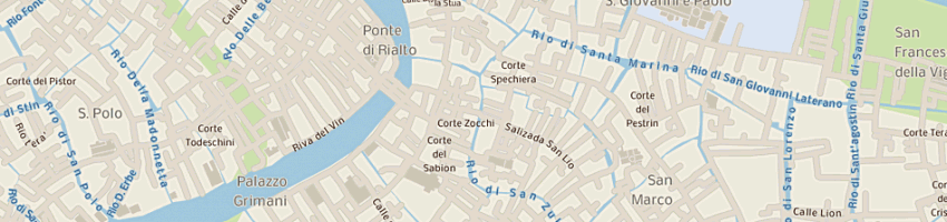 Mappa della impresa la canapiglia a VENEZIA