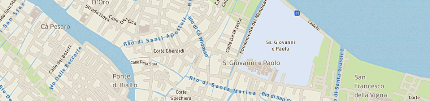 Mappa della impresa tipografia grafiche 2 am di modolo davide a VENEZIA