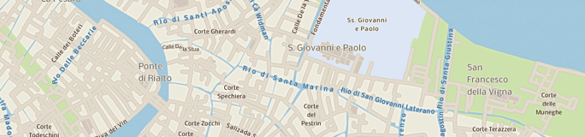 Mappa della impresa martin pescatore di frizole anita a VENEZIA