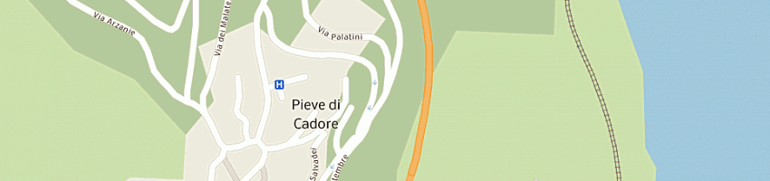 Mappa della impresa l'ufficio stile di cervo narchi e c snc a PIEVE DI CADORE